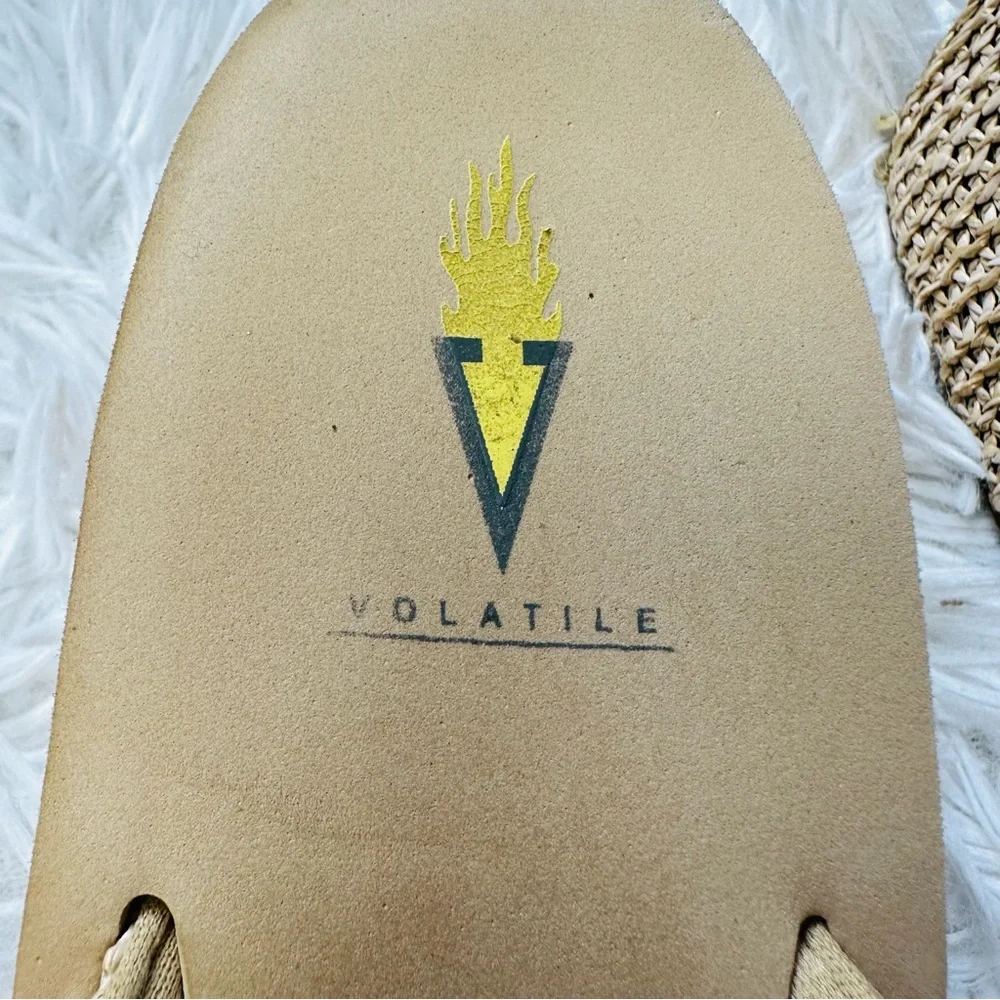 Volatile Tan Platform Shoes Comfortable Slip-On size 10